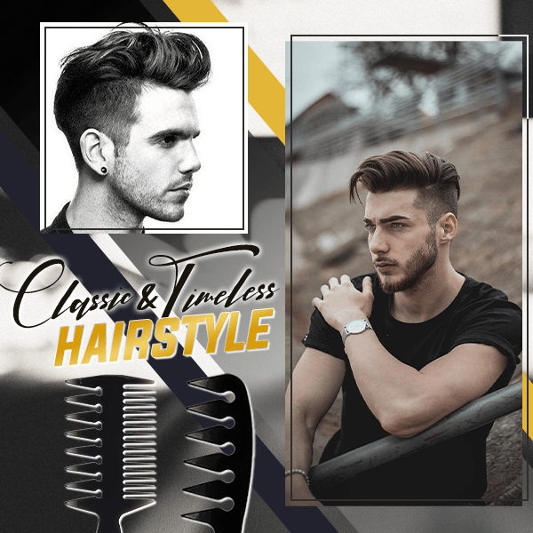 Professional Wide-Tooth Anti-Static Double-Sided Comb (2 Styles/Pack)